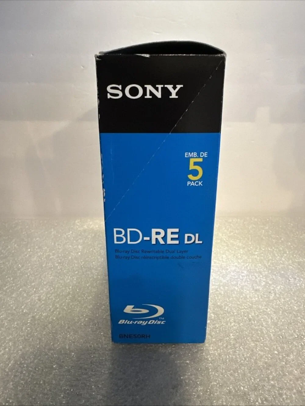 5 PACK SONY BD-RE DL Blu-ray Disc Rewritable Dual-Layer 50GB 1-2x Full HD 1080